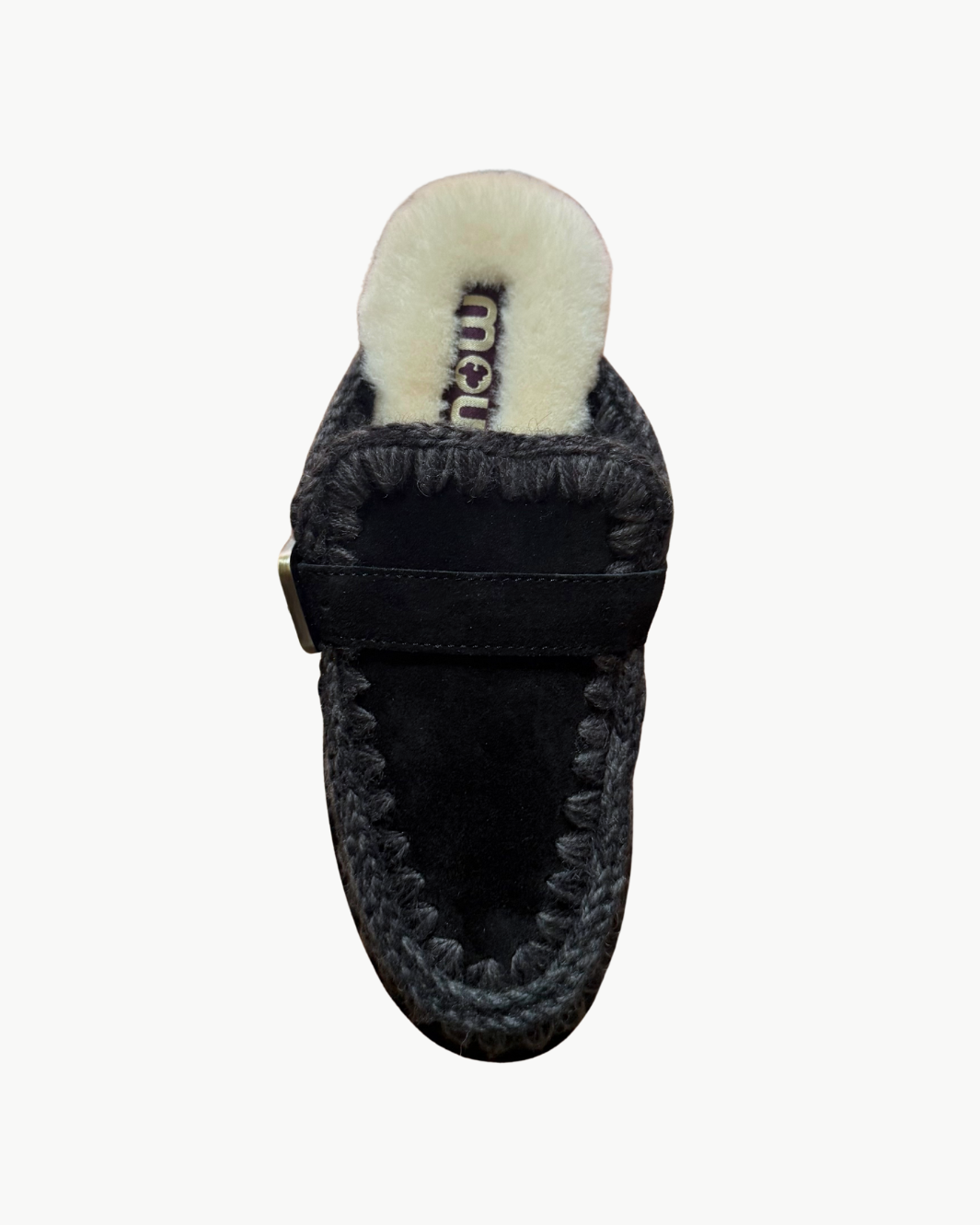 PLATFORM CLOG WITH BUCKLE STRAP IN BLACK