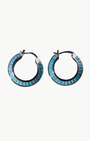 Native Gem Razor Edge Hoop Earrings at Romi Boutique