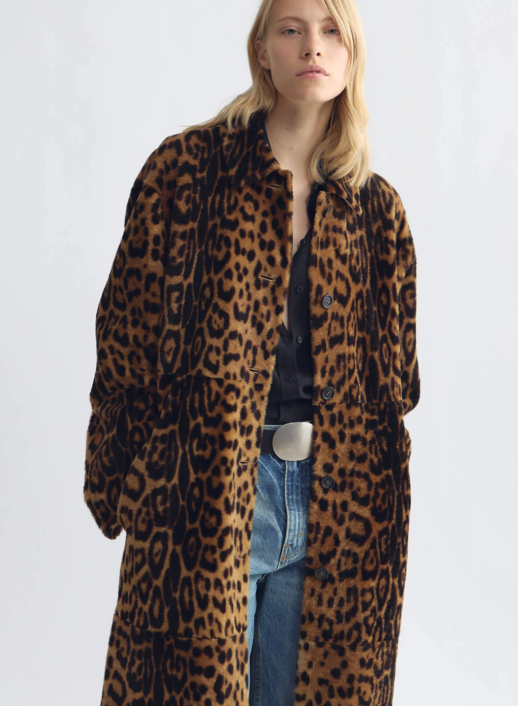Nili Lotan Davelle Shearling Coat at Romi Boutique