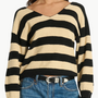 Carmine Pullover In Butterscotch Stripe