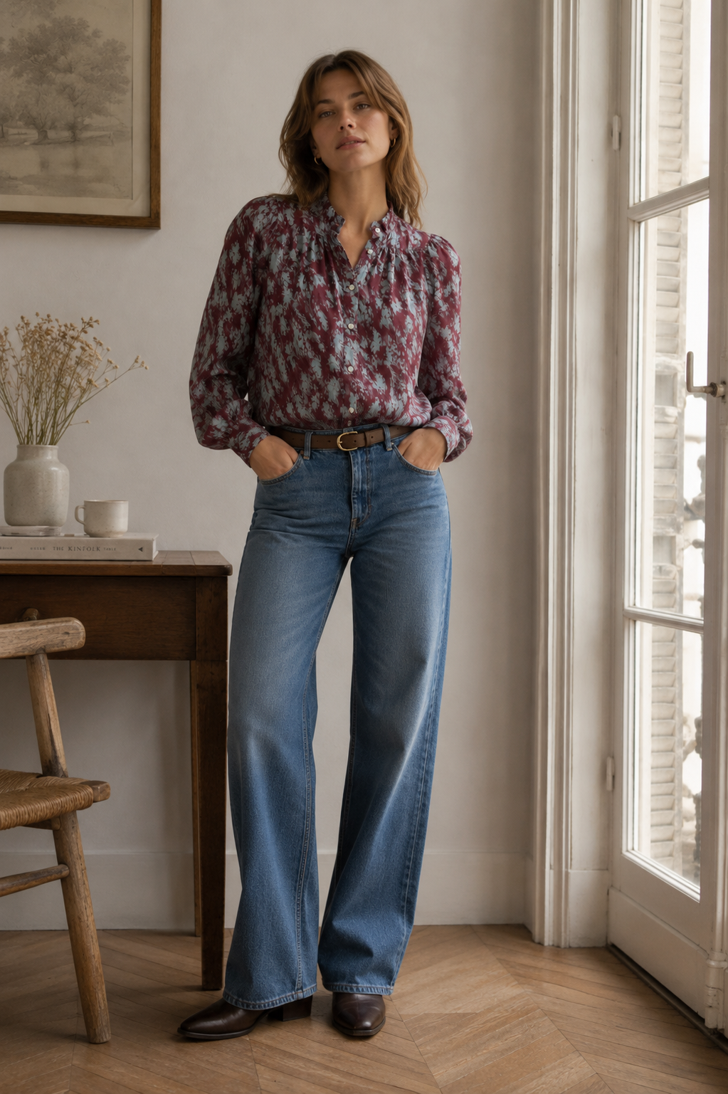 Artemis Sage Feather Shirt
