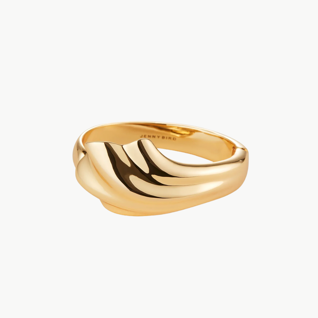 Jenny Bird LYDIA CUFF IN HIGH POLISH GOLD at Romi Boutique