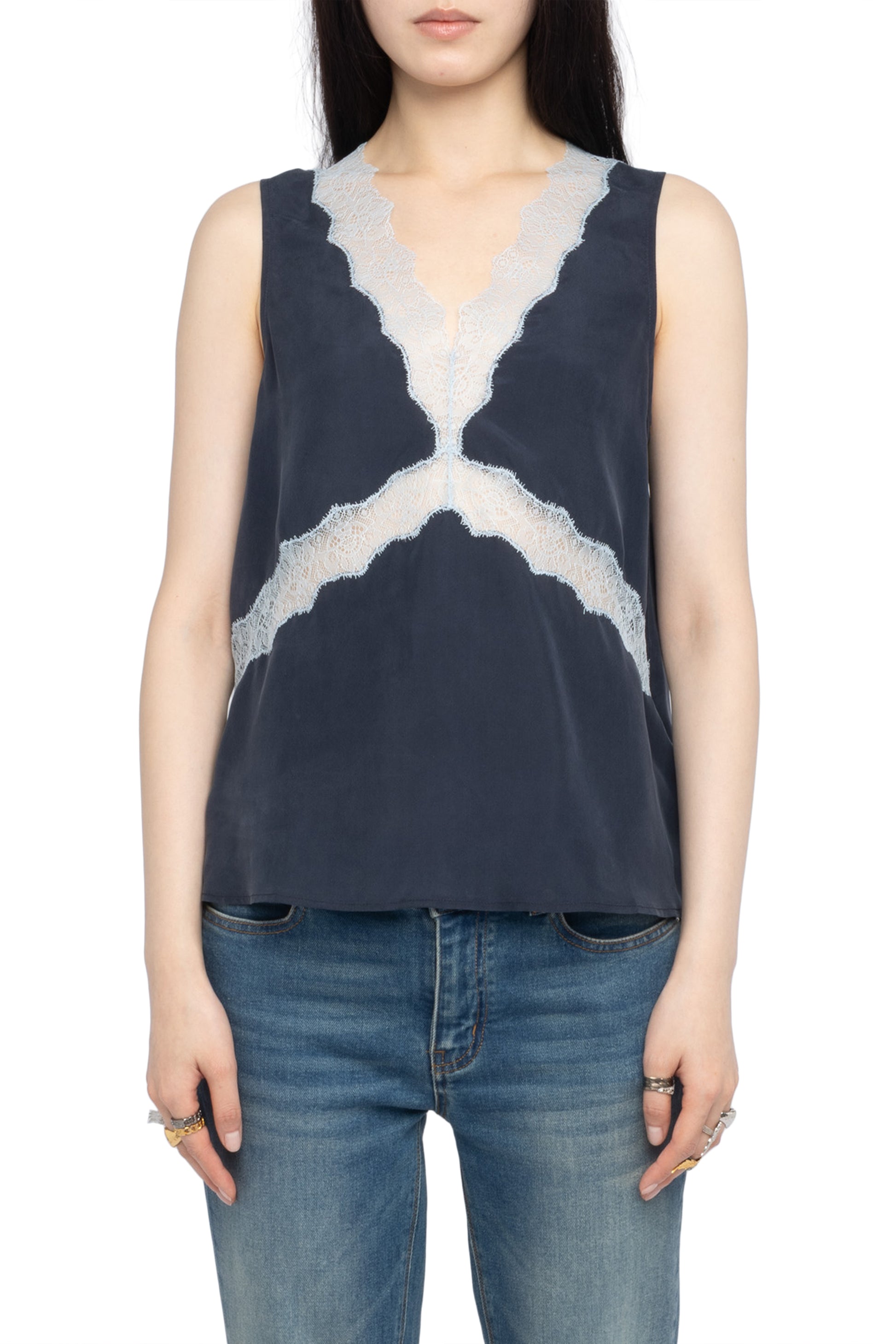 Zadig & Voltaire TASAO SILK CAMISOLE at Romi Boutique
