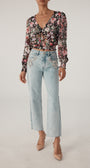 Generation Love AVANNA FLORAL WRAP BLOUSE at Romi Boutique