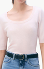 White & Warren CASHMERE SCOOP NECK TOP at Romi Boutique