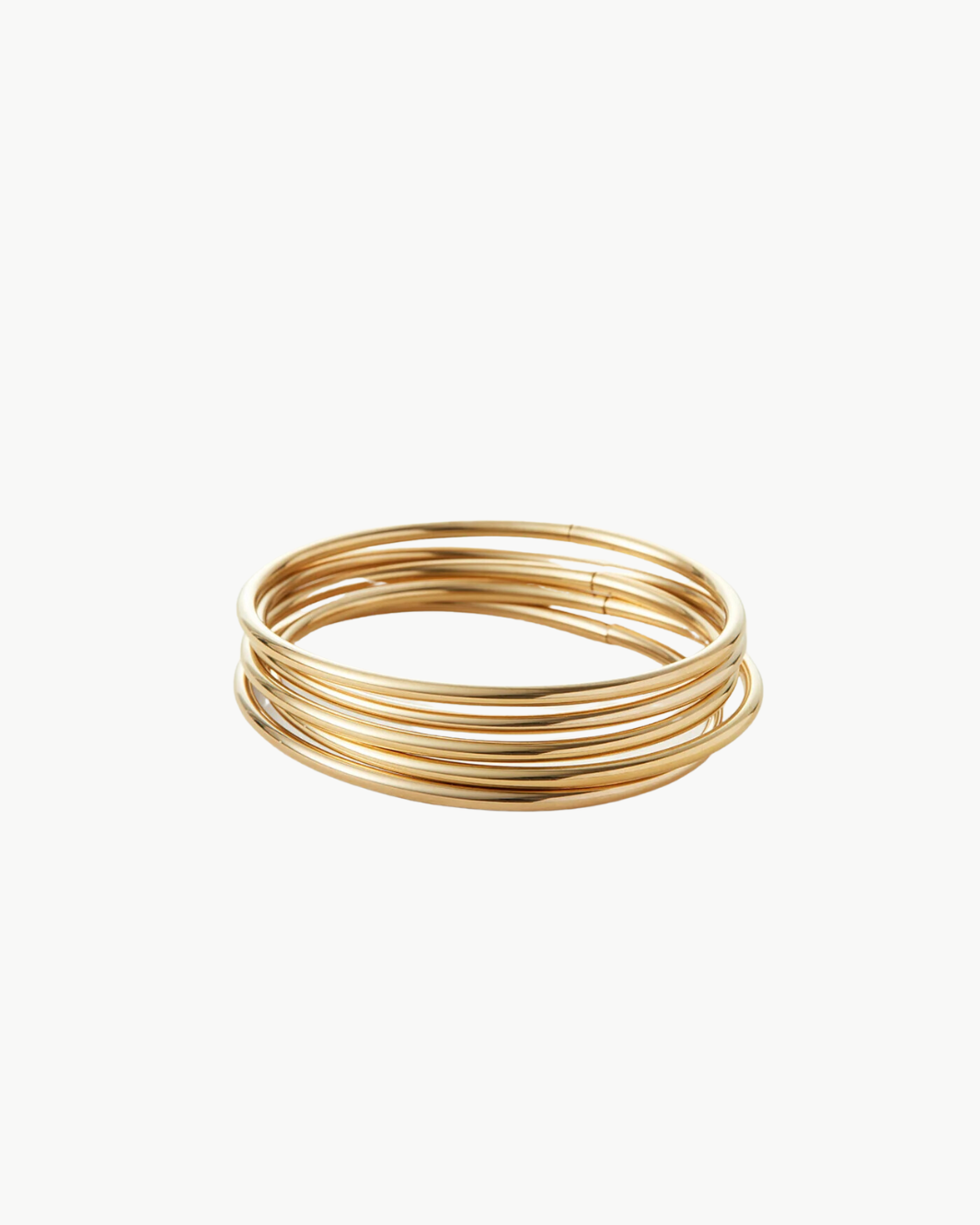 Jenny Bird DANE 5-PIECE BANGLE SET IN HIGH POLISH GOLD at Romi Boutique