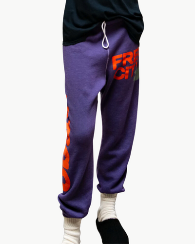 CIRCA'99 OG LETSGO OLDSCHOOL POLYBLEND/FLUFF SWEAT IN PURPLE FLOOR