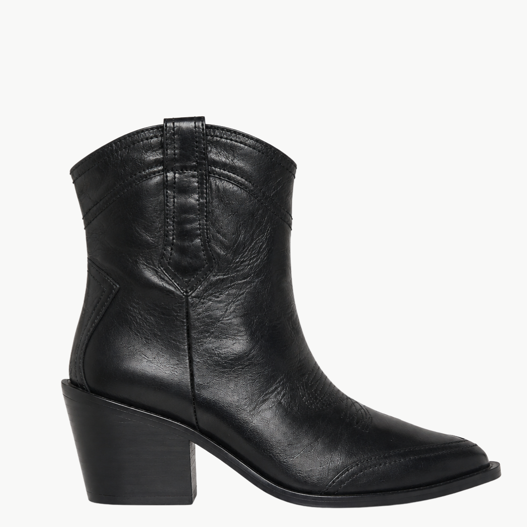 Cara Vintage Patent Boots