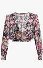 Generation Love AVANNA FLORAL WRAP BLOUSE at Romi Boutique
