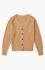 Brazeau Tricot Lace Patch Cardigan at Romi Boutique