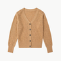 Brazeau Tricot Lace Patch Cardigan at Romi Boutique