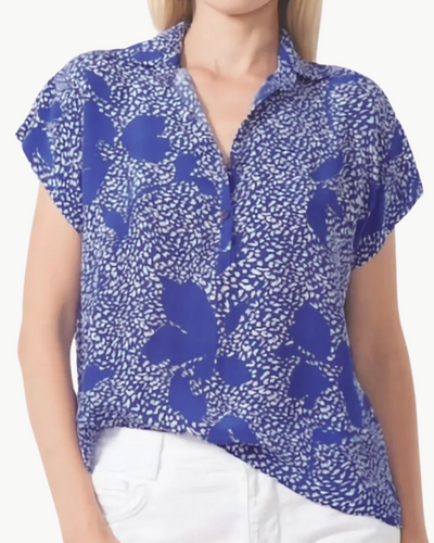 ABBY BLOUSE IN CONGO COBALT
