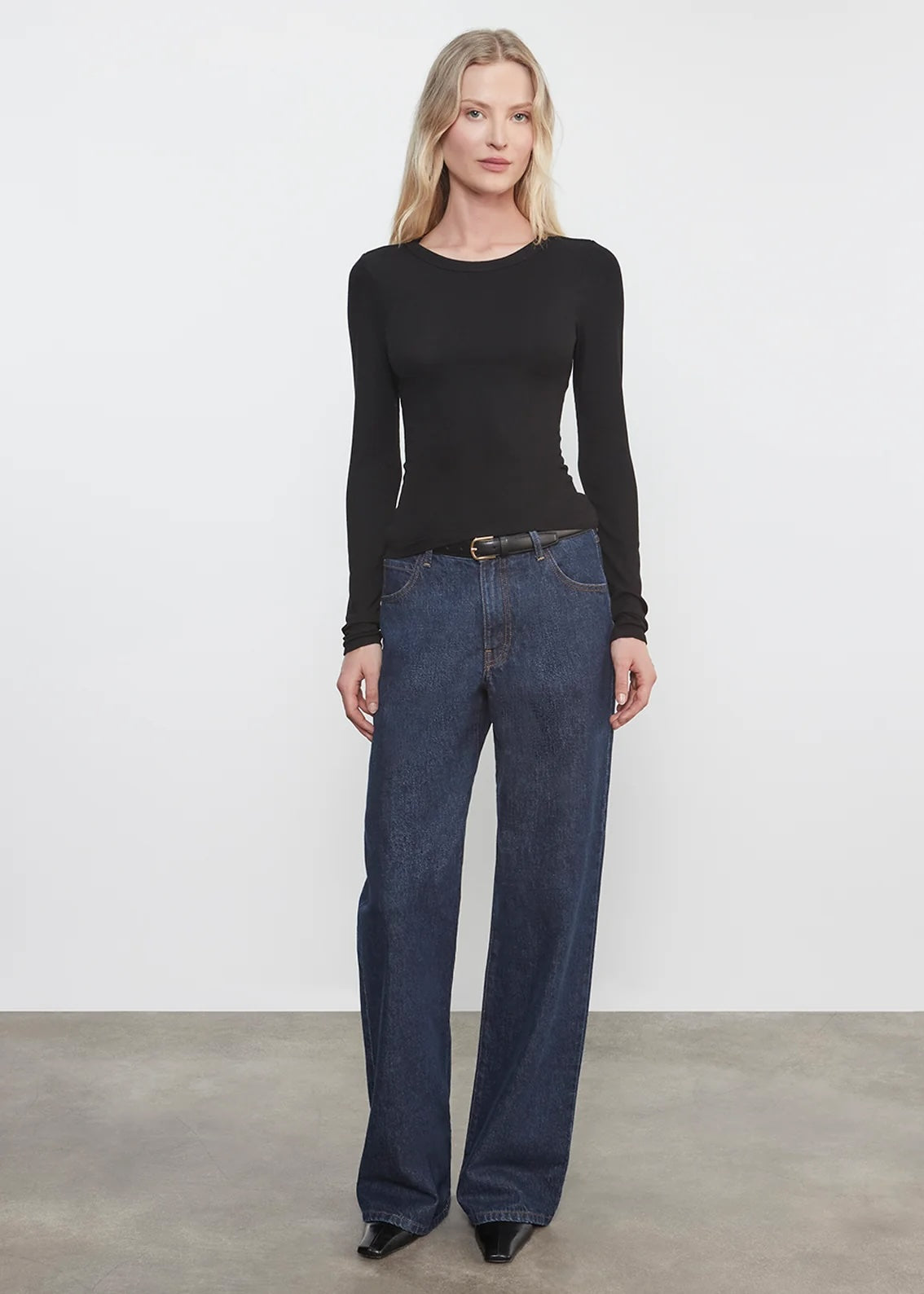 Fluid Silk Rib Essential Crew