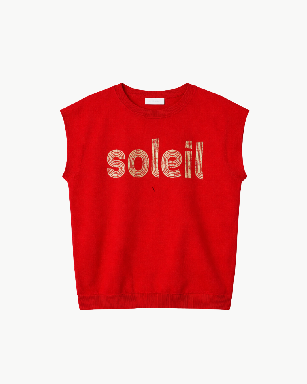 Minnie Rose COTTON CASHMERE SOLEIL FOIL PRINT TEE at Romi Boutique