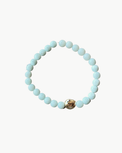 CHARM BRACELET IN PALE BLUE