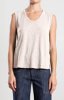 Pharaoh Muscle Shell in Supima Slub at Romi Boutique