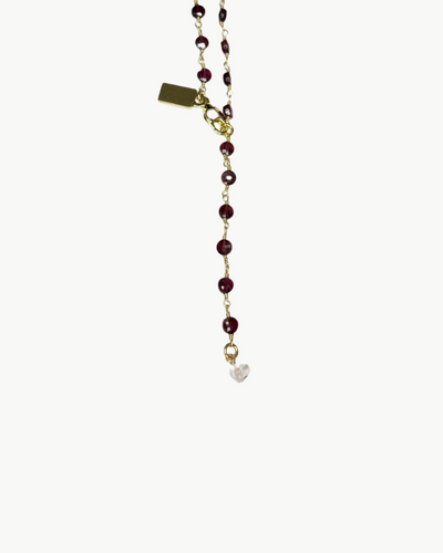 JAN BIRTHSTONE NECKLACE IN GARNET