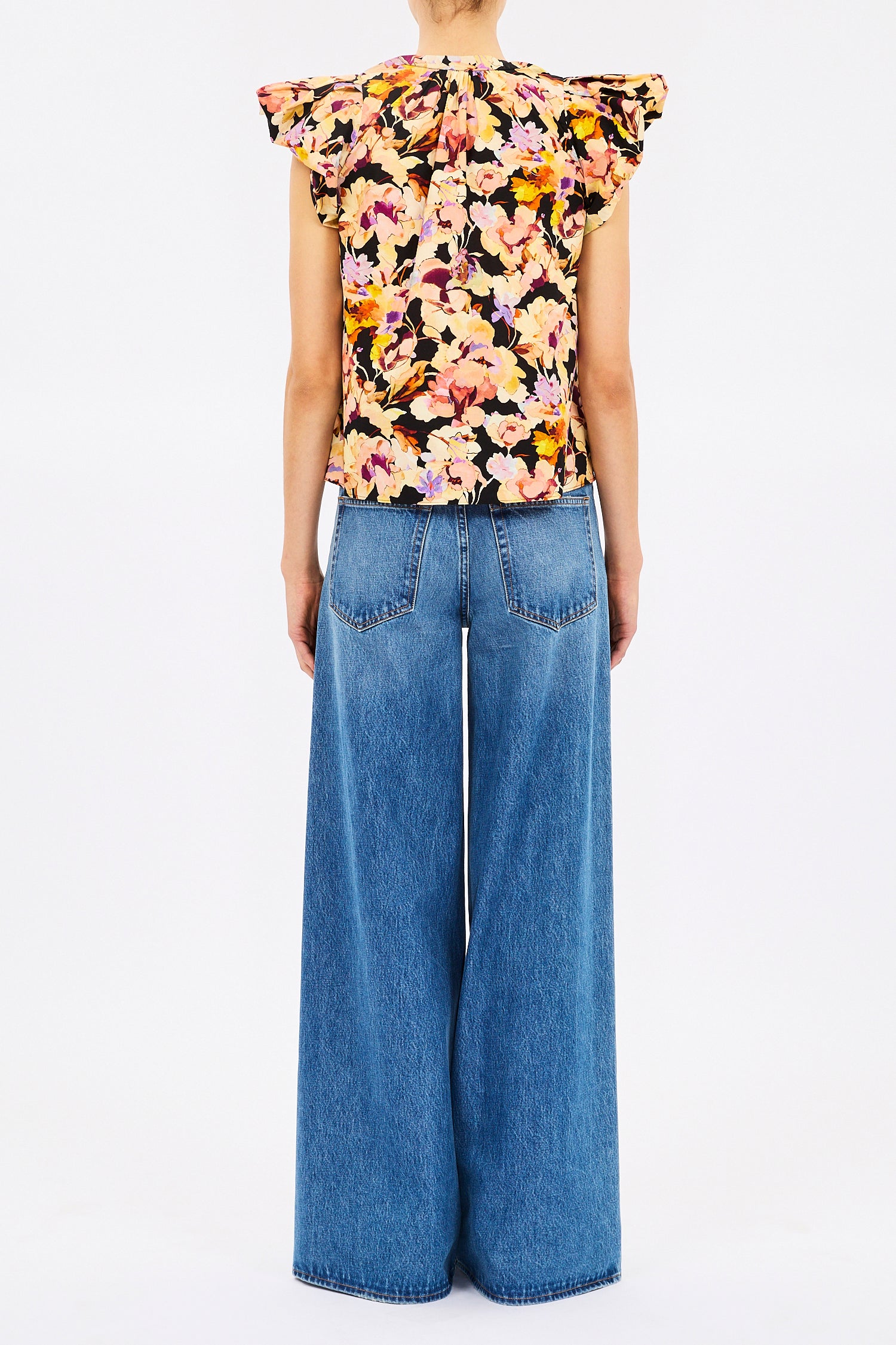 Ulla Johnson ABRIL SHORT SLEEVE COTTON TOP at Romi Boutique