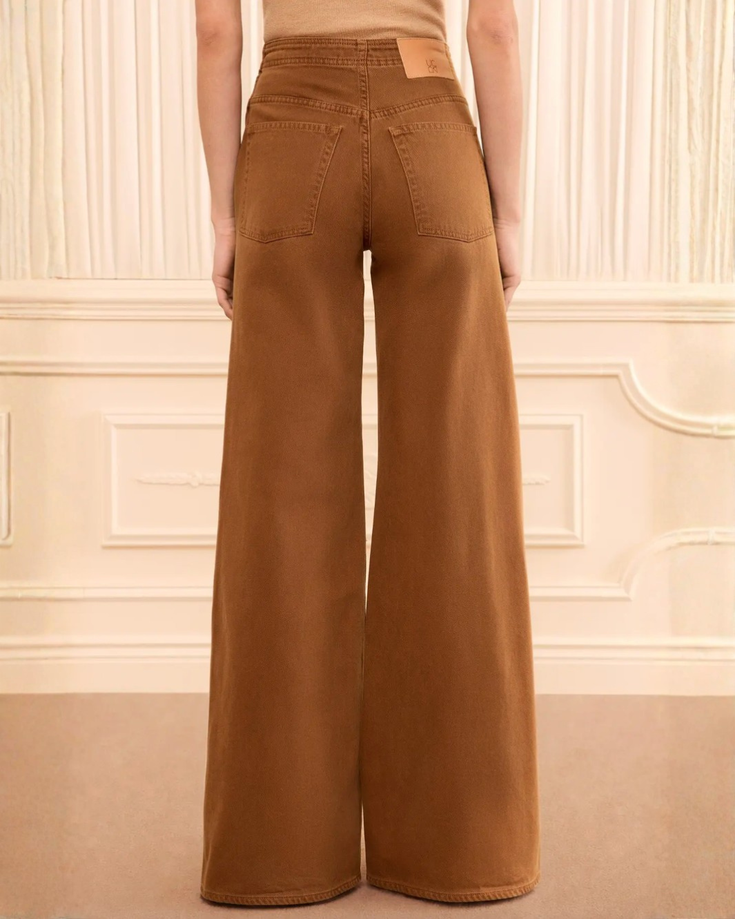 The Bianca Wide Leg Seamed Jeans