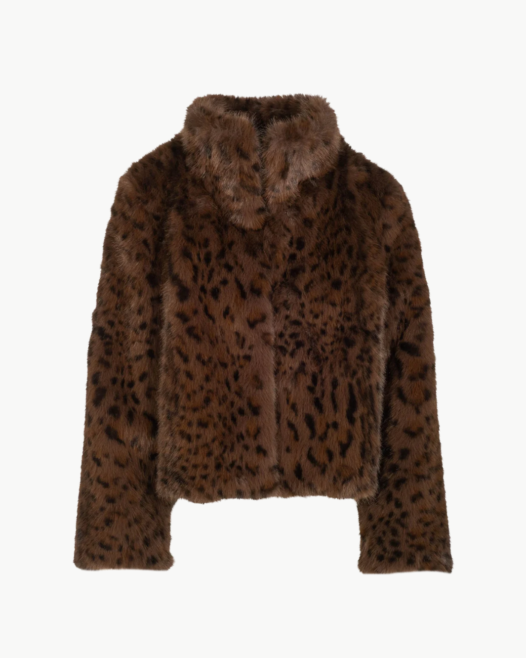 Generation Love LEXY LEOPARD FAUX FUR JACKET at Romi Boutique