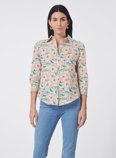 FREYA BLOUSE IN GARDEN OF VERSAILLES PRINT