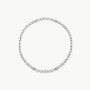 Alexa Leigh 4MM BALL BRACELET IN SILVER at Romi Boutique