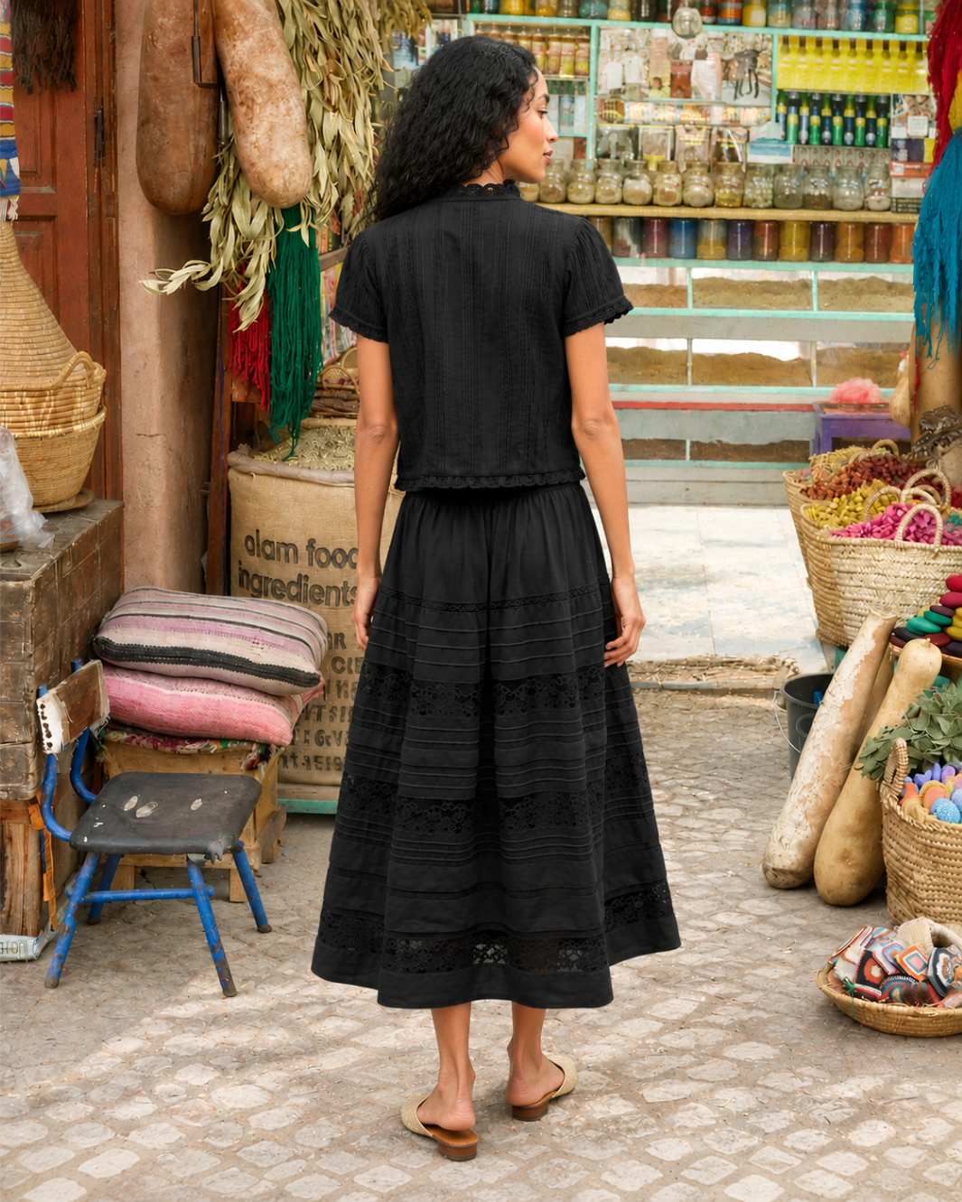 DOEN Sidra Skirt at Romi Boutique