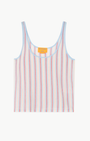 Guest In Residence FINE STRIPE TANK at Romi Boutique