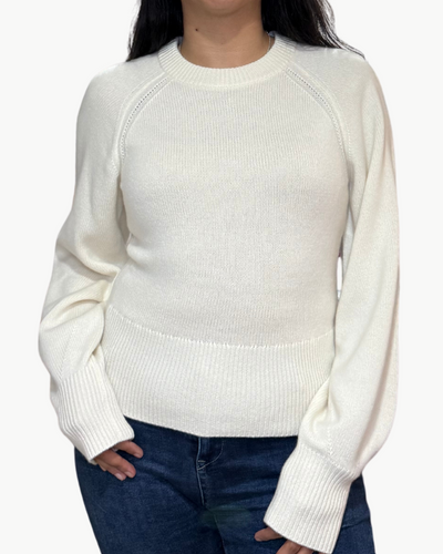 SCULPTED CREW IN CREAM