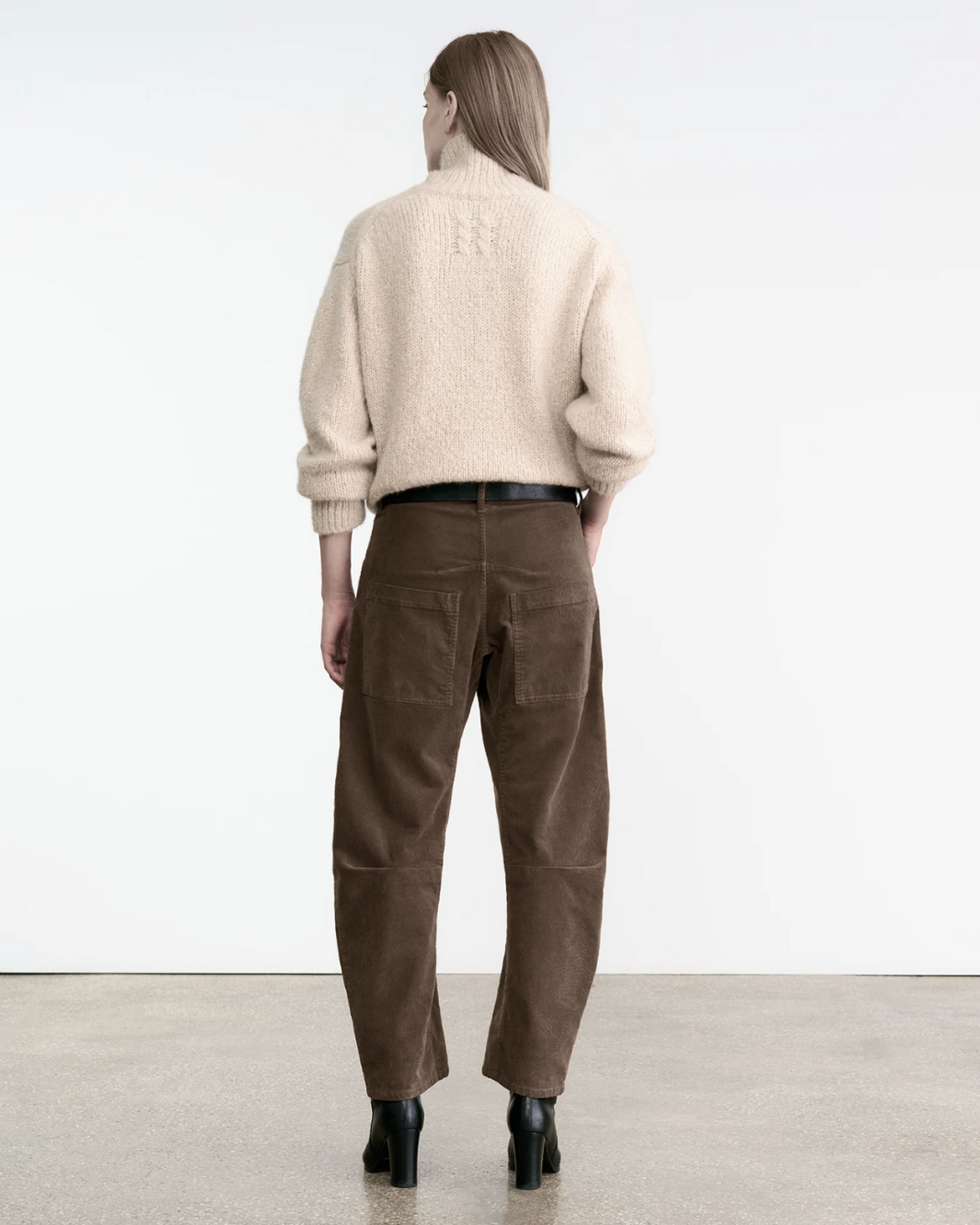 SHON CORDUROY PANT IN BRUNETTE - Romi Boutique