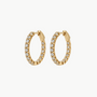 Classic Inside-Out Diamond Hoops - Small