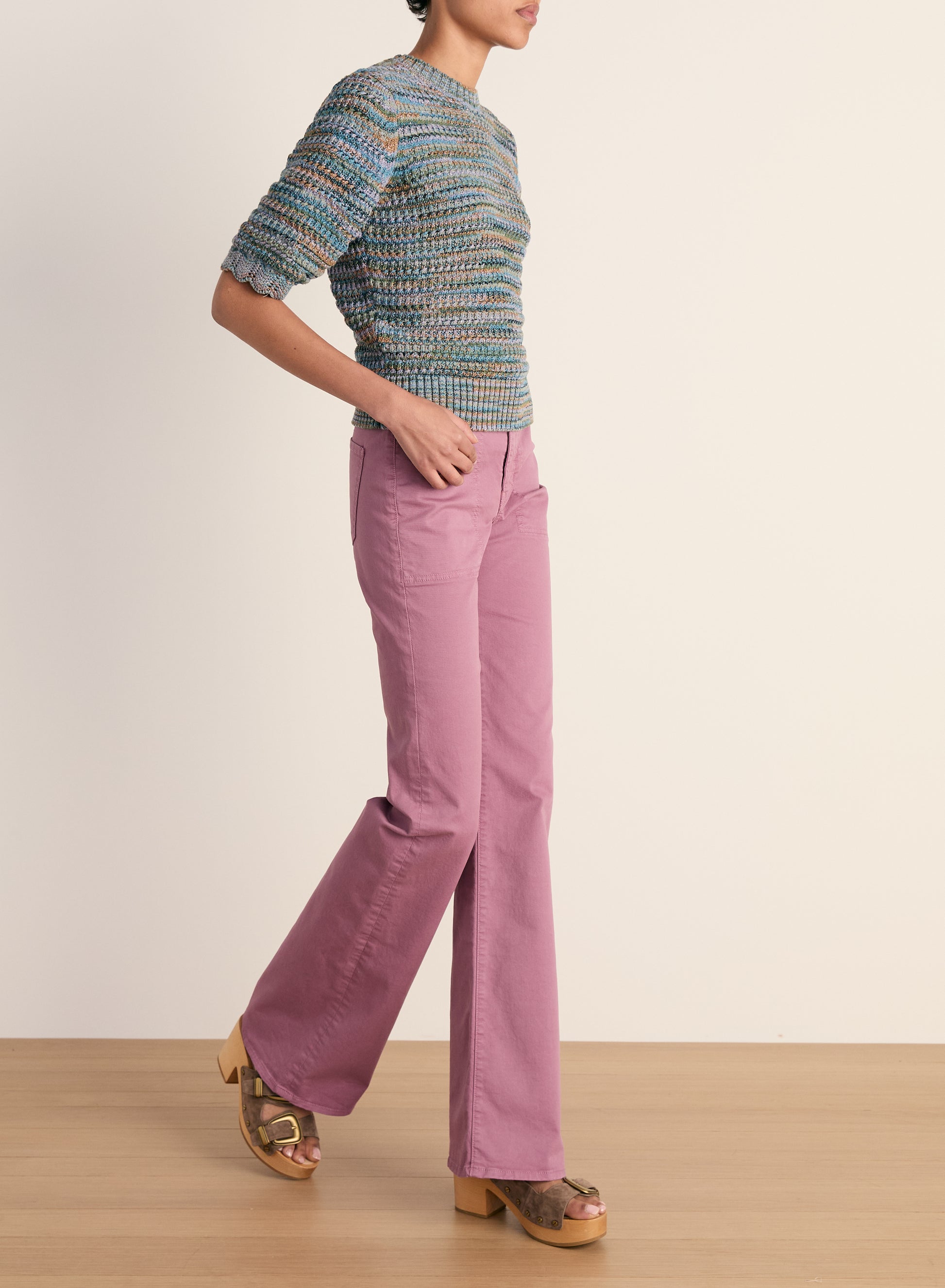 Veronica Beard Crosbie High Rise Wide Leg at Romi Boutique