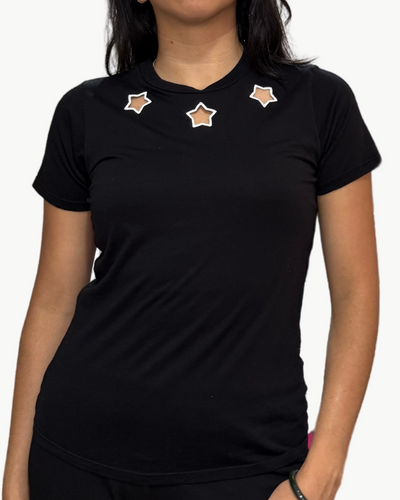 HALL VINTAGE TEE IN BLACK/WHITE