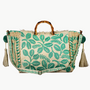 HARYALI JUTE TOTE IN AQUA