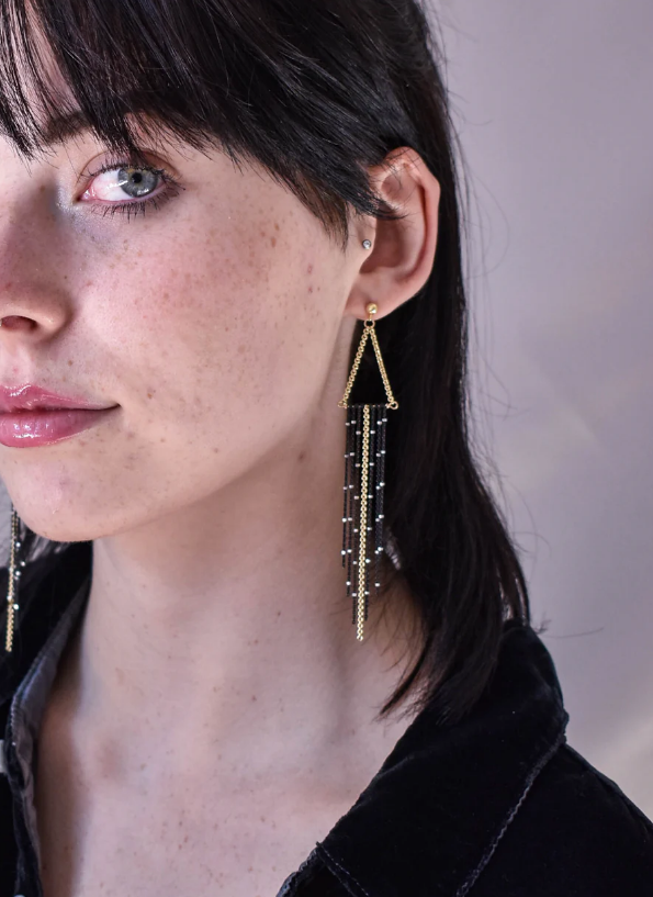 Maya Bauman VERA EARRINGS IN GOLD at Romi Boutique