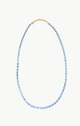 MARIT RAE OVAL LINK NECKLACE IN OCEAN BLUE at Romi Boutique