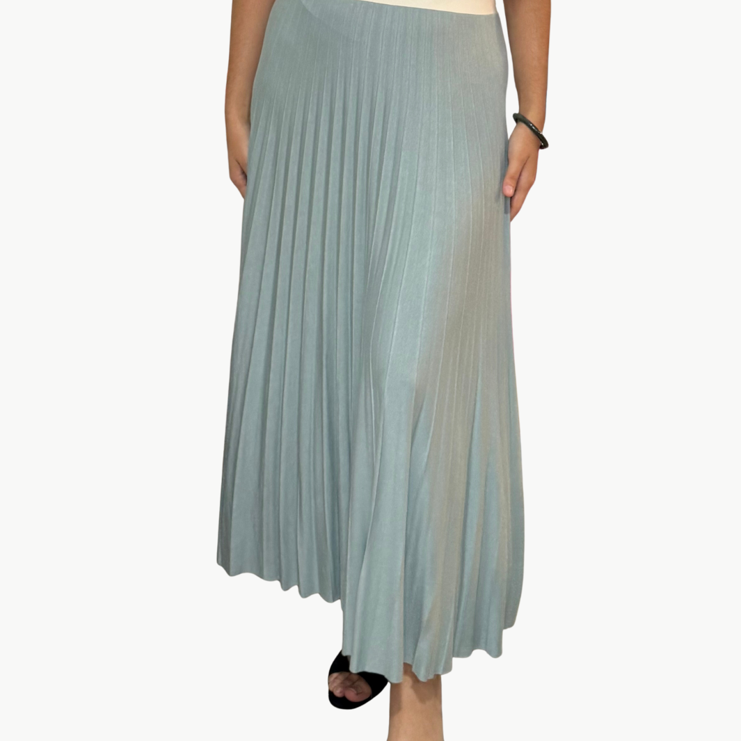 JERSEY SKIRT IN SAGE - Romi Boutique