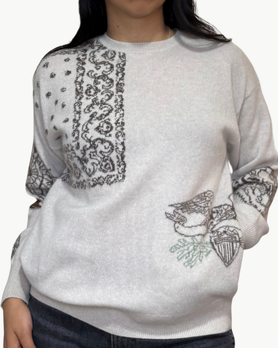 LUCILLE CASHMERE SWEATSHIRT IN DESERT TATTOO