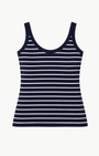Nili Lotan Wrenely Stripe Sweater Tank at Romi Boutique