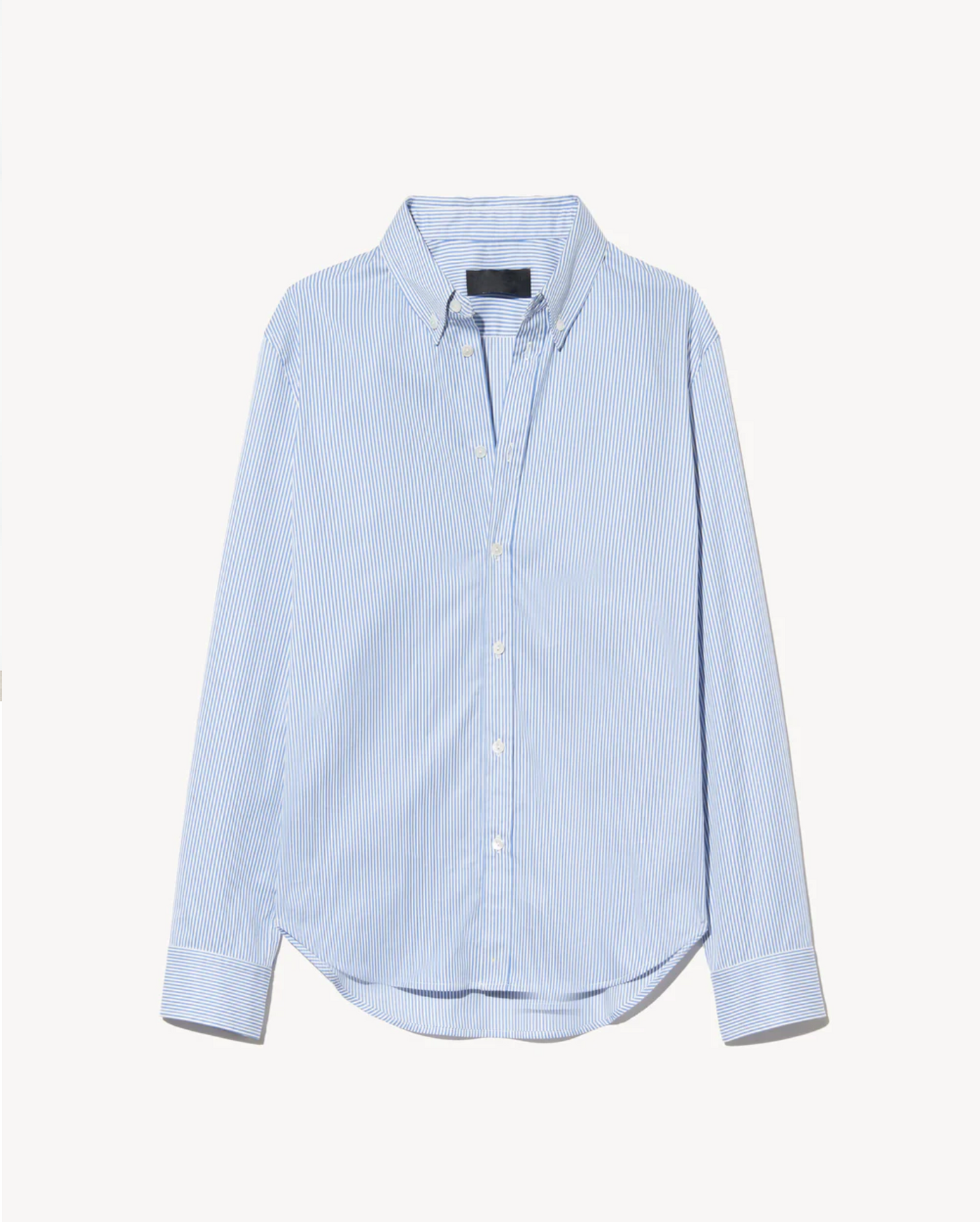 DYLLAN SHRUNKEN SHIRT IN IVORY/BLUE STRIPES