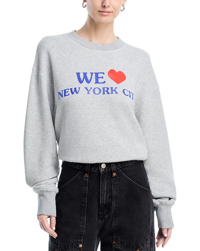 WE HEART NYC SWEATSHIRT IN HEATHER GREY