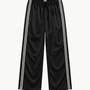 The Silk Lace Stripe Crop Pant