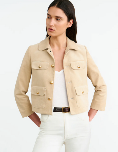 CHAMONIX JACKET IN LIMESTONE - Romi Boutique