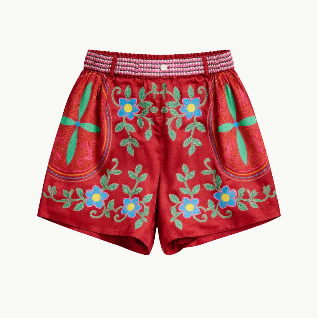 Me369 JULIETTE PLEATED SHORTS at Romi Boutique