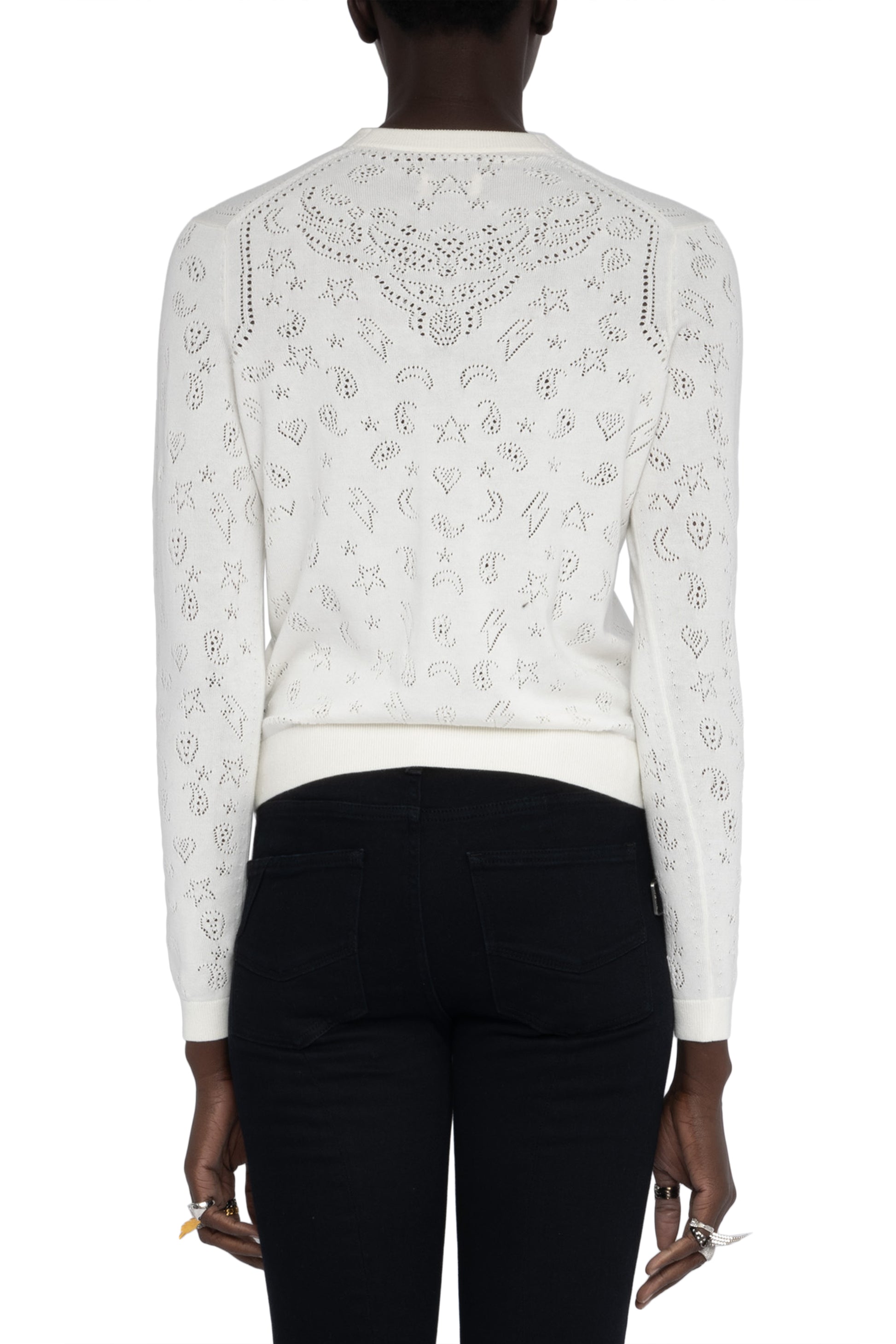 Zadig & Voltaire Manala Bandana Cardigan at Romi Boutique