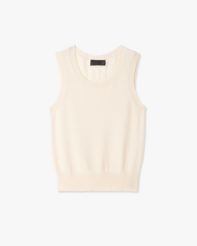 MAY SWEATER TANK IN IVORY - Romi Boutique