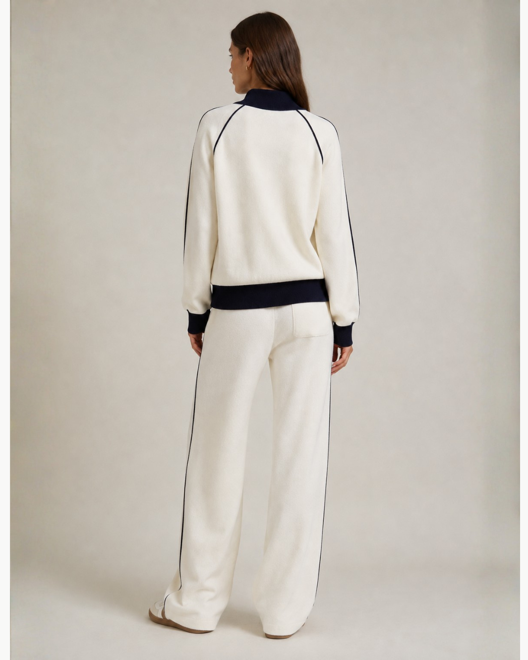 Cashmere Blend Track Jacket