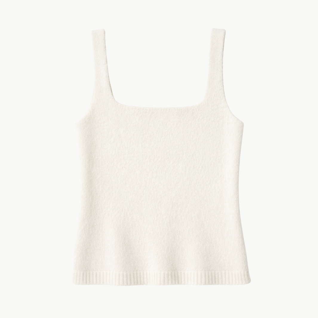 Autumn Cashmere BRUSHED SQUARE NECK TANK at Romi Boutique