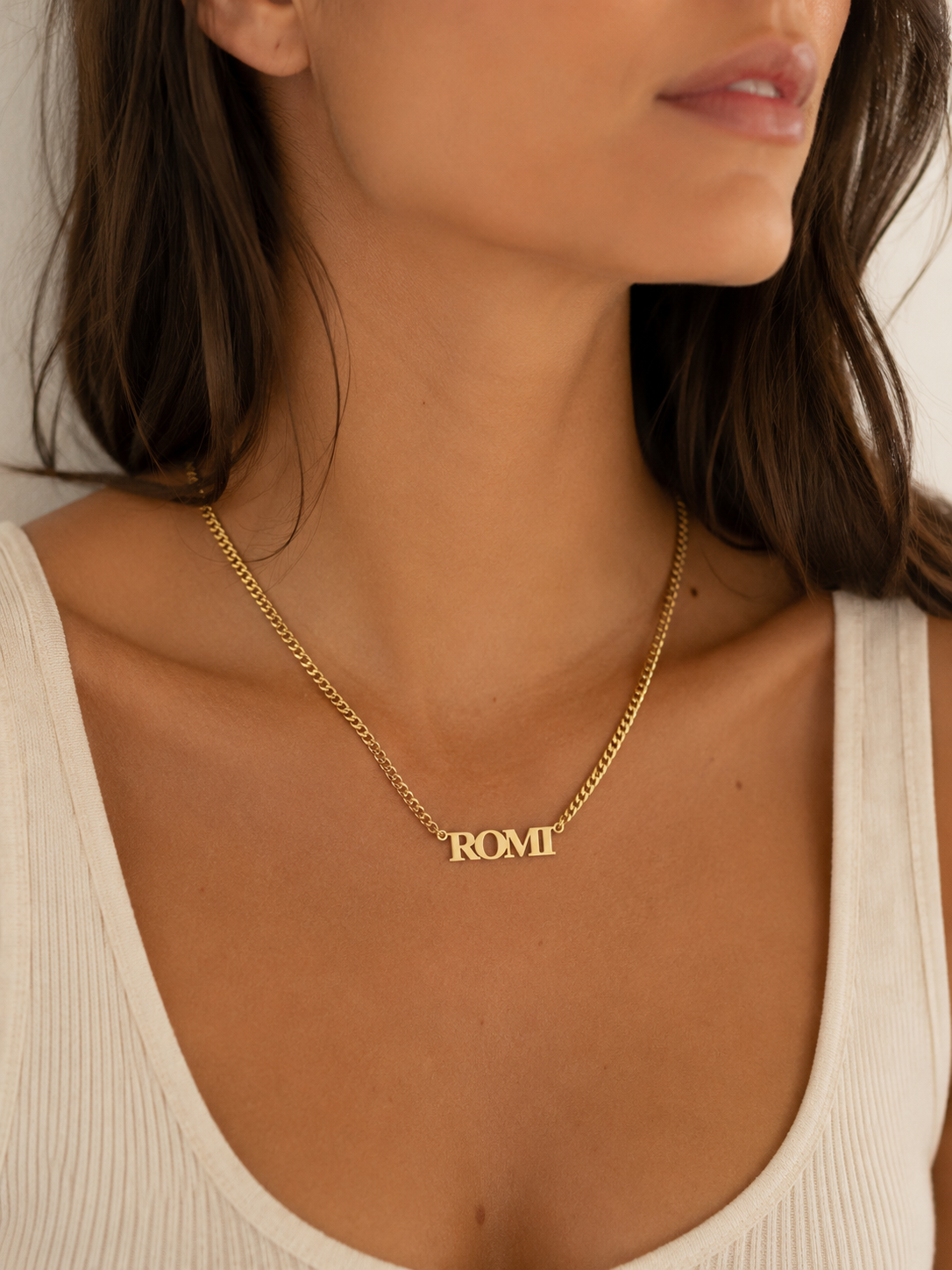Romi Nameplate Necklace