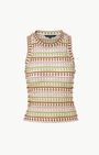 Veronica Beard Rhett Crochet Tank Top at Romi Boutique